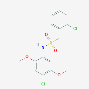 N-(4-chloro-2,5-dimethoxyphenyl)-1-(2-chlorophenyl)methanesulfonamide