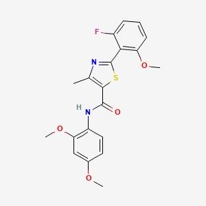 N-(2,4-dimethoxyphenyl)-2-(2-fluoro-6-methoxyphenyl)-4-methyl-1,3-thiazole-5-carboxamide