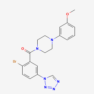 [2-bromo-5-(1H-tetrazol-1-yl)phenyl][4-(3-methoxyphenyl)piperazin-1-yl]methanone