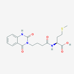 N-[4-(2-hydroxy-4-oxoquinazolin-3(4H)-yl)butanoyl]-L-methionine