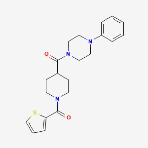 (4-Phenylpiperazin-1-yl)[1-(thiophen-2-ylcarbonyl)piperidin-4-yl]methanone