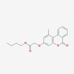 molecular formula C20H20O5 B11164139 butyl [(1-methyl-6-oxo-6H-benzo[c]chromen-3-yl)oxy]acetate 