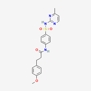 3-(4-methoxyphenyl)-N-{4-[(4-methylpyrimidin-2-yl)sulfamoyl]phenyl}propanamide