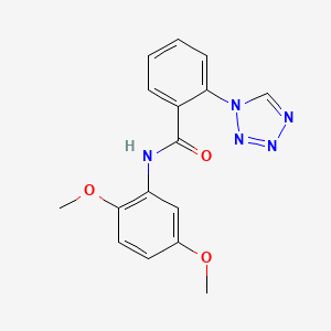 molecular formula C16H15N5O3 B11164217 N-(2,5-dimethoxyphenyl)-2-(1H-tetrazol-1-yl)benzamide 