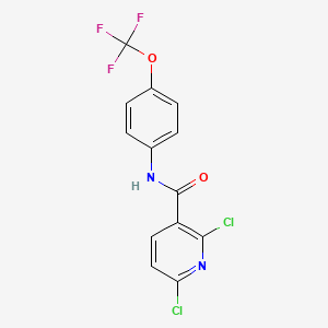 molecular formula C13H7Cl2F3N2O2 B11164262 2,6-dichloro-N~3~-[4-(trifluoromethoxy)phenyl]nicotinamide 