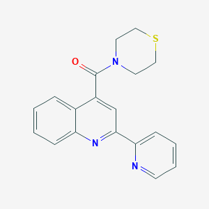 [2-(Pyridin-2-yl)quinolin-4-yl](thiomorpholin-4-yl)methanone