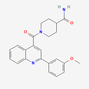 1-{[2-(3-Methoxyphenyl)quinolin-4-yl]carbonyl}piperidine-4-carboxamide