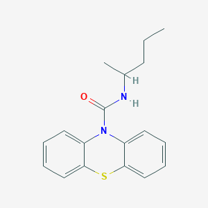 molecular formula C18H20N2OS B11164372 N-(pentan-2-yl)-10H-phenothiazine-10-carboxamide 