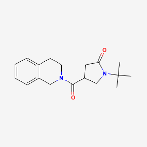 1-tert-butyl-4-(3,4-dihydroisoquinolin-2(1H)-ylcarbonyl)pyrrolidin-2-one