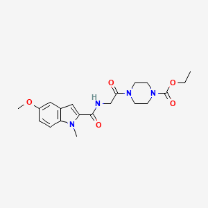 ethyl 4-{N-[(5-methoxy-1-methyl-1H-indol-2-yl)carbonyl]glycyl}piperazine-1-carboxylate