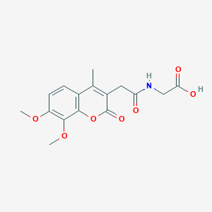 N-[(7,8-dimethoxy-4-methyl-2-oxo-2H-chromen-3-yl)acetyl]glycine