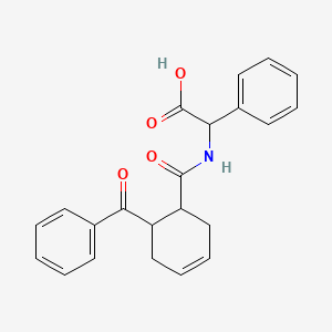 (2S)-phenyl({[6-(phenylcarbonyl)cyclohex-3-en-1-yl]carbonyl}amino)ethanoic acid