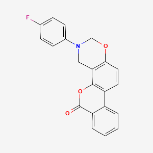 3-(4-fluorophenyl)-3,4-dihydro-2H,6H-benzo[3,4]chromeno[8,7-e][1,3]oxazin-6-one