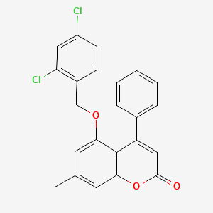 5-[(2,4-dichlorobenzyl)oxy]-7-methyl-4-phenyl-2H-chromen-2-one