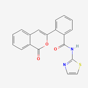 2-(1-oxo-1H-isochromen-3-yl)-N-(1,3-thiazol-2-yl)benzamide