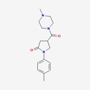 1-(4-Methylphenyl)-4-[(4-methylpiperazin-1-yl)carbonyl]pyrrolidin-2-one