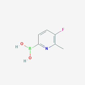 molecular formula C6H7BFNO2 B111646 (5-氟-6-甲基吡啶-2-基)硼酸 CAS No. 1208101-45-4