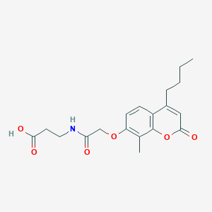 3-({2-[(4-butyl-8-methyl-2-oxo-2H-chromen-7-yl)oxy]acetyl}amino)propanoic acid