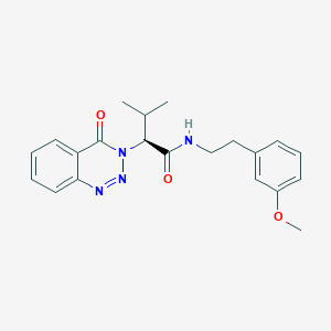 (2S)-N-[2-(3-methoxyphenyl)ethyl]-3-methyl-2-(4-oxo-1,2,3-benzotriazin-3(4H)-yl)butanamide