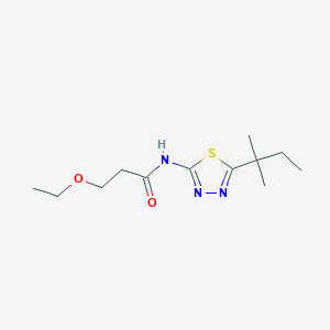 3-ethoxy-N-[5-(2-methylbutan-2-yl)-1,3,4-thiadiazol-2-yl]propanamide