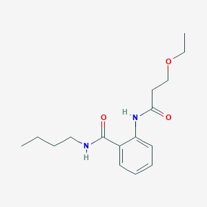 molecular formula C16H24N2O3 B11164695 N-butyl-2-[(3-ethoxypropanoyl)amino]benzamide 