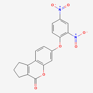 7-(2,4-dinitrophenoxy)-2,3-dihydrocyclopenta[c]chromen-4(1H)-one