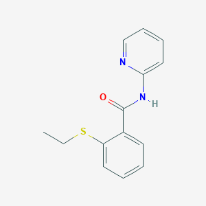 molecular formula C14H14N2OS B11164725 2-ethylsulfanyl-N-pyridin-2-ylbenzamide CAS No. 663187-41-5