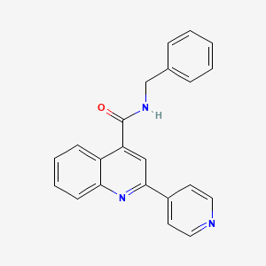 molecular formula C22H17N3O B11164761 N-benzyl-2-pyridin-4-ylquinoline-4-carboxamide 