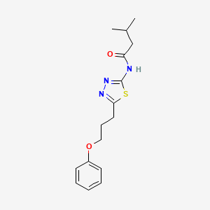 3-methyl-N-[5-(3-phenoxypropyl)-1,3,4-thiadiazol-2-yl]butanamide