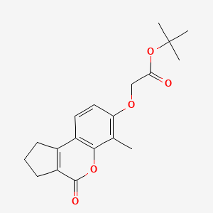 tert-butyl 2-[(6-methyl-4-oxo-2,3-dihydro-1H-cyclopenta[c]chromen-7-yl)oxy]acetate