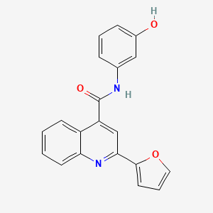 2-(furan-2-yl)-N-(3-hydroxyphenyl)quinoline-4-carboxamide