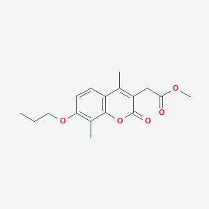 methyl (4,8-dimethyl-2-oxo-7-propoxy-2H-chromen-3-yl)acetate