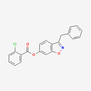 3-Benzyl-1,2-benzoxazol-6-yl 2-chlorobenzoate