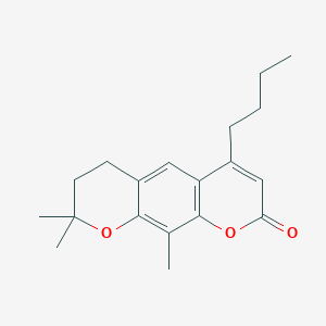 4-butyl-8,8,10-trimethyl-7,8-dihydro-2H,6H-pyrano[3,2-g]chromen-2-one