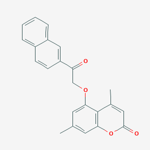 4,7-dimethyl-5-[2-(naphthalen-2-yl)-2-oxoethoxy]-2H-chromen-2-one