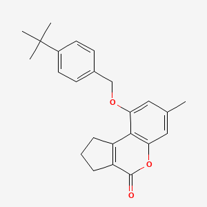 9-[(4-tert-butylbenzyl)oxy]-7-methyl-2,3-dihydrocyclopenta[c]chromen-4(1H)-one