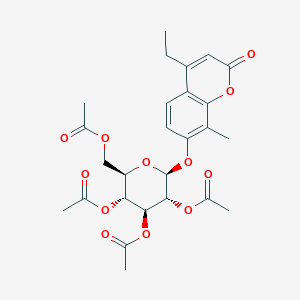 4-ethyl-8-methyl-2-oxo-2H-chromen-7-yl 2,3,4,6-tetra-O-acetyl-beta-D-glucopyranoside