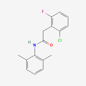 molecular formula C16H15ClFNO B11164997 2-(2-chloro-6-fluorophenyl)-N-(2,6-dimethylphenyl)acetamide 