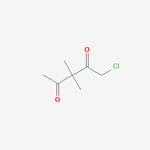 molecular formula C7H11ClO2 B011165 1-Chloro-3,3-dimethylpentane-2,4-dione CAS No. 106921-68-0
