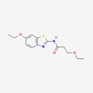 3-ethoxy-N-(6-ethoxy-1,3-benzothiazol-2-yl)propanamide