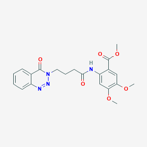 methyl 4,5-dimethoxy-2-({4-[4-oxo-1,2,3-benzotriazin-3(4H)-yl]butanoyl}amino)benzoate