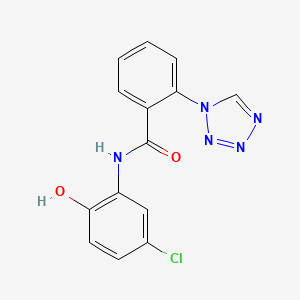 molecular formula C14H10ClN5O2 B11165052 N-(5-chloro-2-hydroxyphenyl)-2-(1H-tetrazol-1-yl)benzamide 