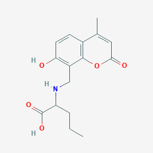 N-[(7-hydroxy-4-methyl-2-oxo-2H-chromen-8-yl)methyl]norvaline