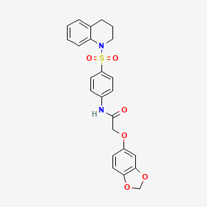 2-(1,3-benzodioxol-5-yloxy)-N-[4-(3,4-dihydroquinolin-1(2H)-ylsulfonyl)phenyl]acetamide