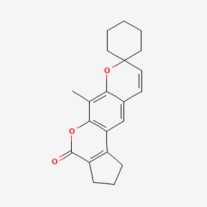 6'-methyl-2',3'-dihydrospiro[cyclohexane-1,8'-cyclopenta[c]pyrano[3,2-g]chromen]-4'(1'H)-one