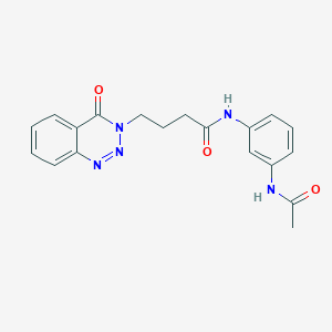 N-[3-(acetylamino)phenyl]-4-(4-oxo-1,2,3-benzotriazin-3(4H)-yl)butanamide