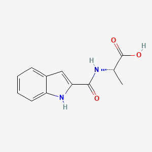 molecular formula C12H12N2O3 B11165183 N-(1H-indol-2-ylcarbonyl)-L-alanine 