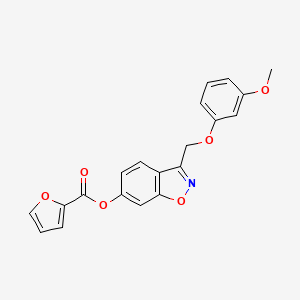 3-[(3-Methoxyphenoxy)methyl]-1,2-benzisoxazol-6-yl 2-furoate