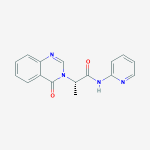 (2S)-2-(4-oxoquinazolin-3(4H)-yl)-N-(pyridin-2-yl)propanamide