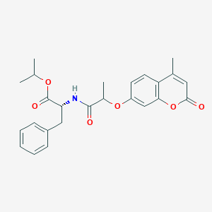 molecular formula C25H27NO6 B11165342 propan-2-yl 2-{2-[(4-methyl-2-oxo-2H-chromen-7-yl)oxy]propanamido}-3-phenylpropanoate 